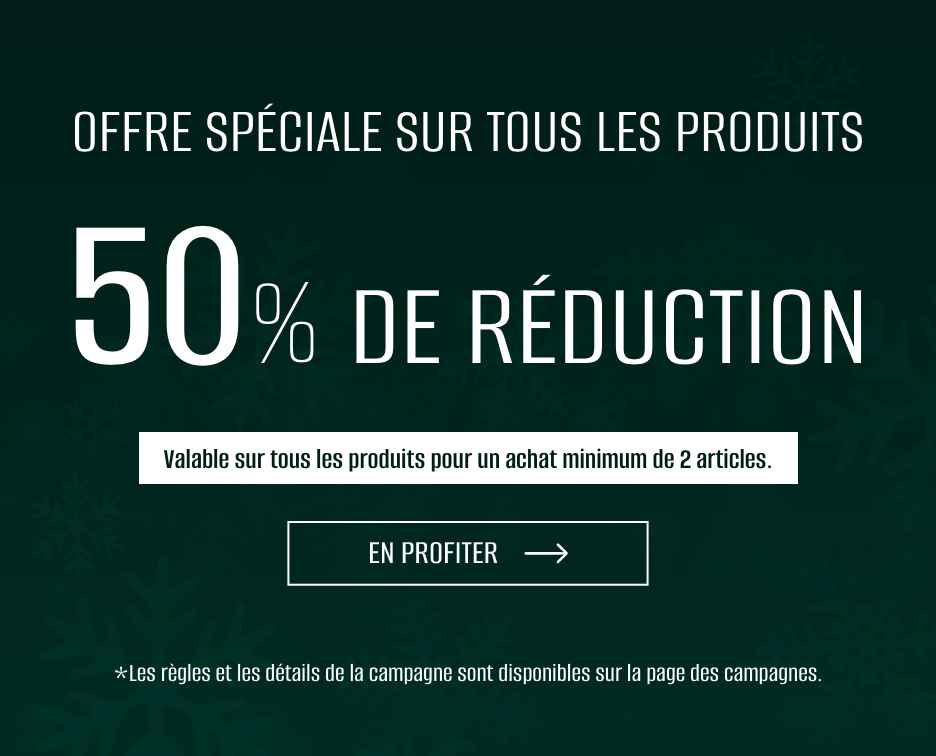 Offre Spéciale Sur Tous Les Produits 50% De Réduction !