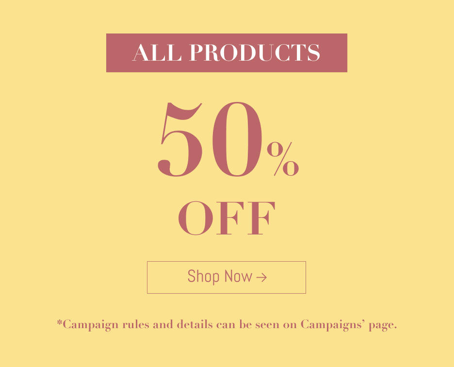 50% Off on All Products!