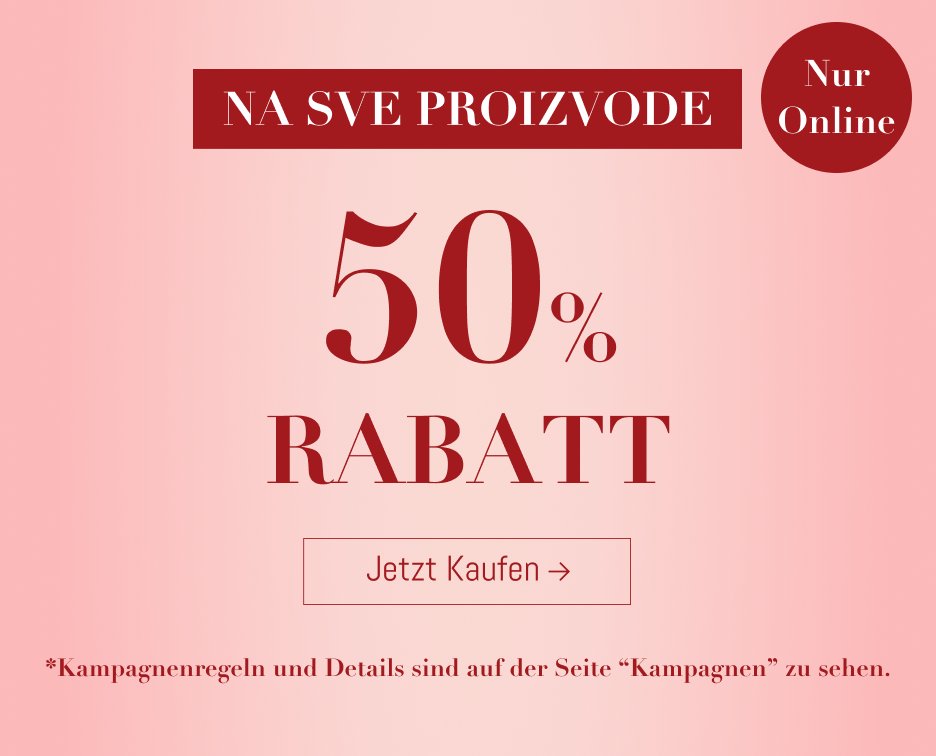 50% Rabatt auf Alle Produkte!