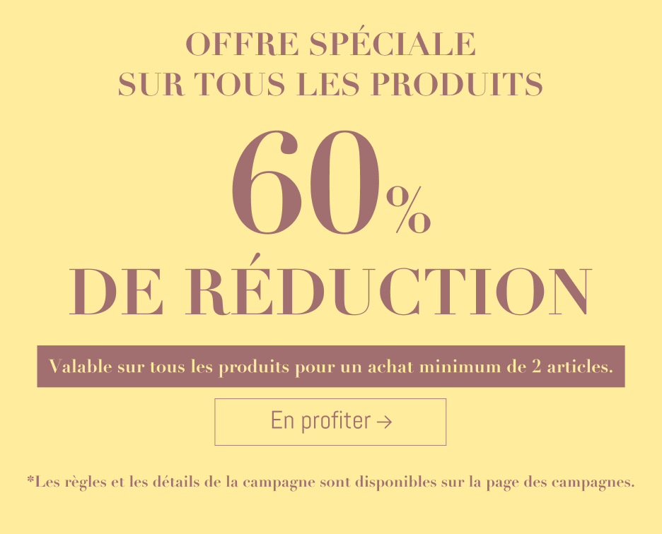 Offre Spéciale Sur Tous Les Produits 60% De Réduction !