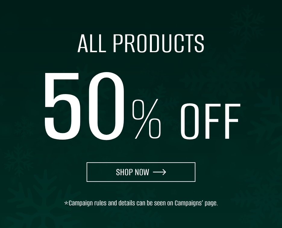 50% Off on All Products!