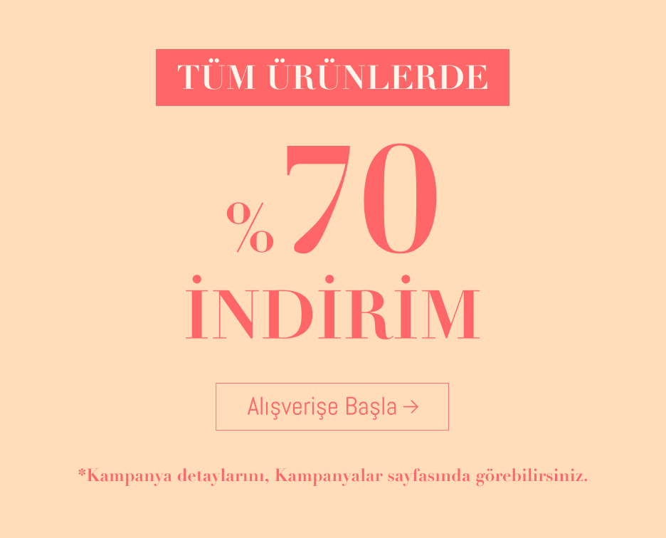 Tüm Ürünlerde 70% İndirim!