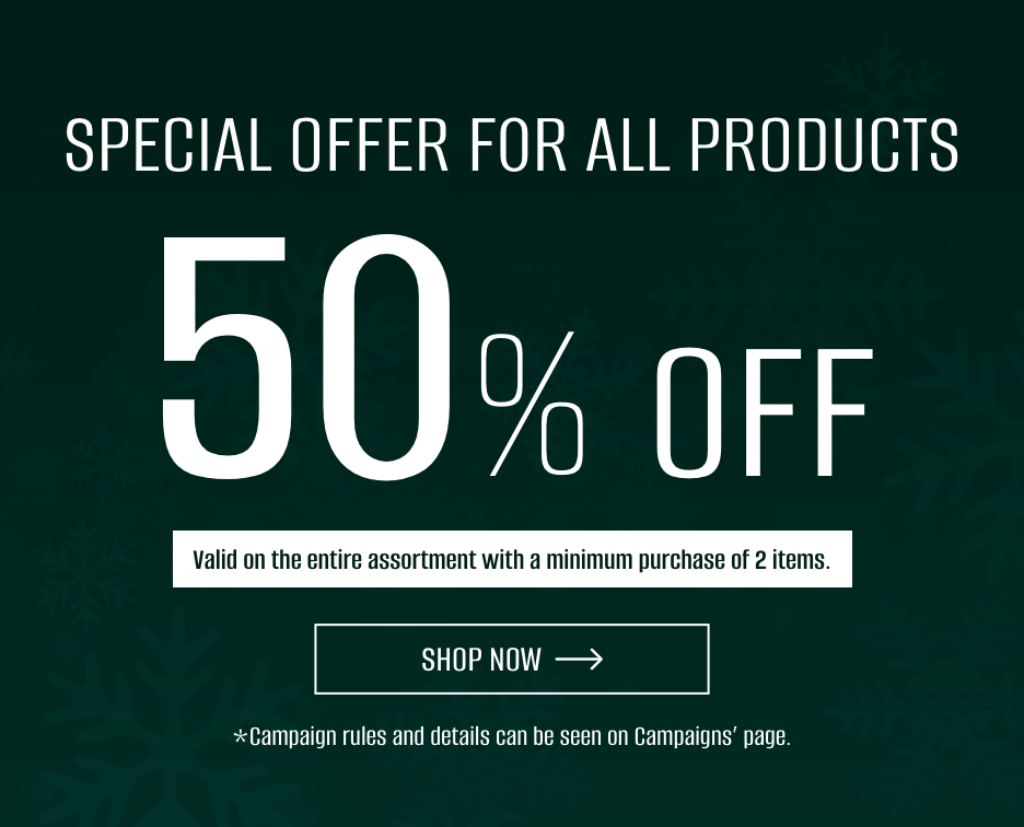 Special Offer For All Products 50% Off!