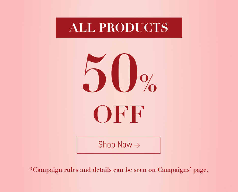 50% Off on All Products!