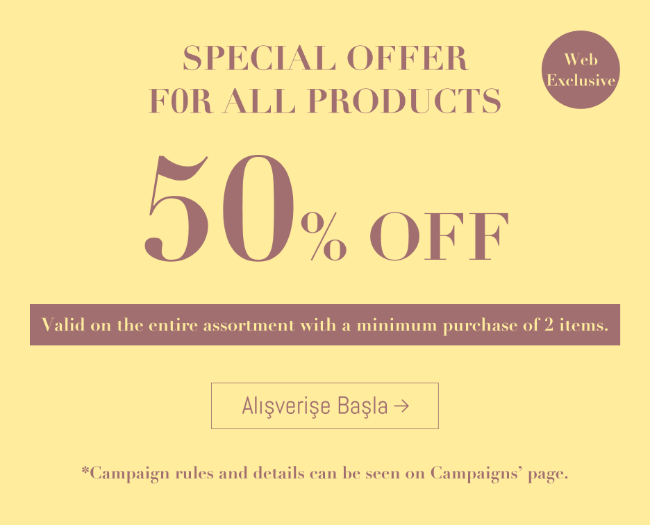 Special Offer For All Products 50% Off!