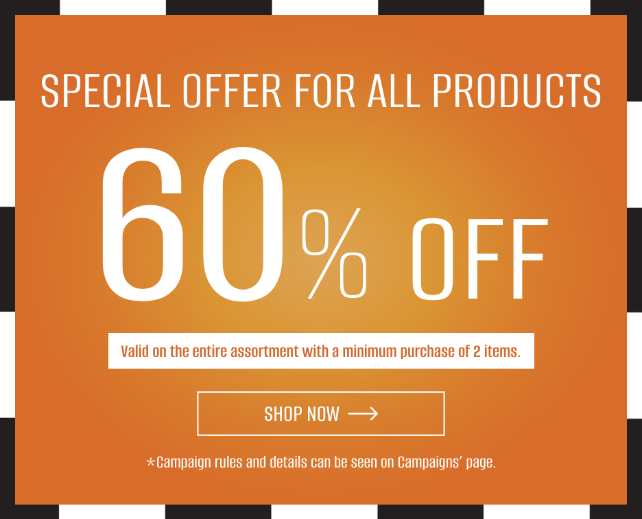 Special Offer For All Products 60% Off!