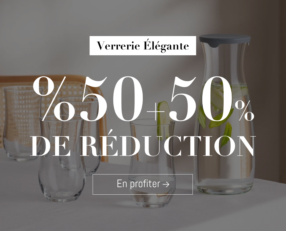 50%+50% sur la Verrerie!