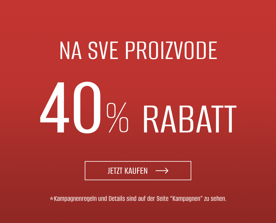 40% Rabatt auf Alle Produkte!