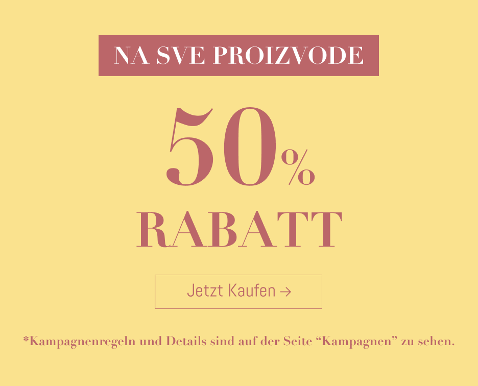 50% Rabatt auf Alle Produkte!