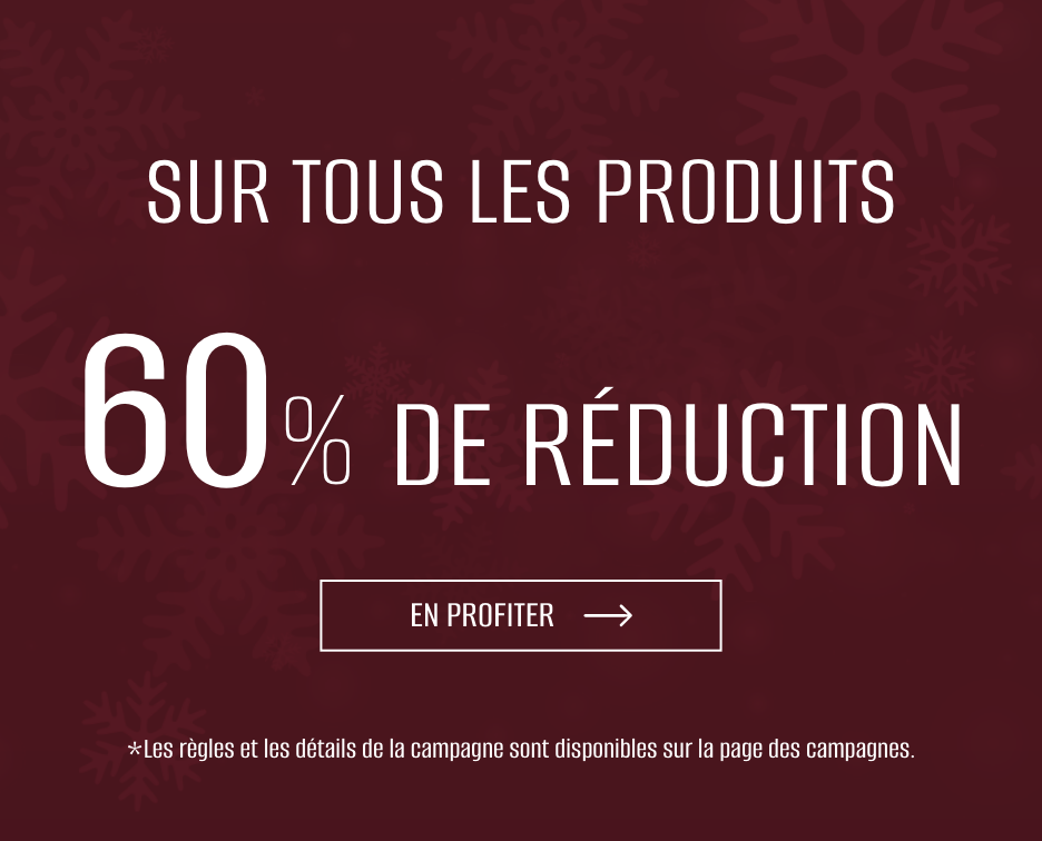 60% de Réduction sur Tous les Produits !