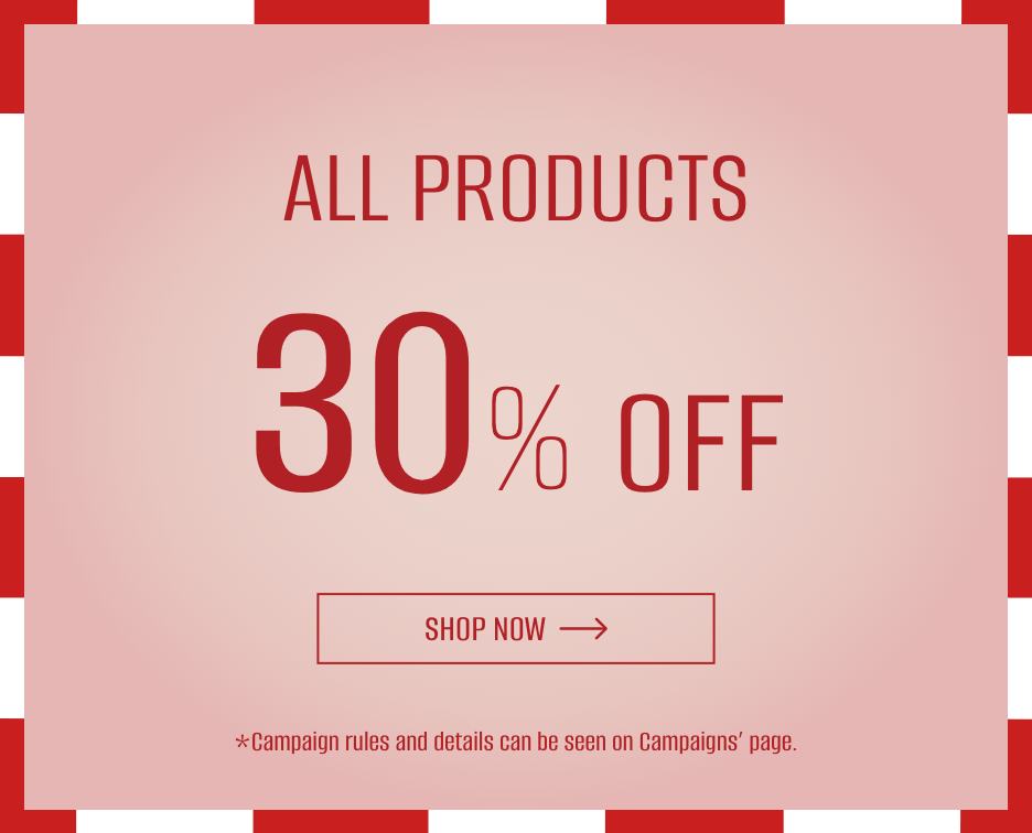 30% Off on All Products!